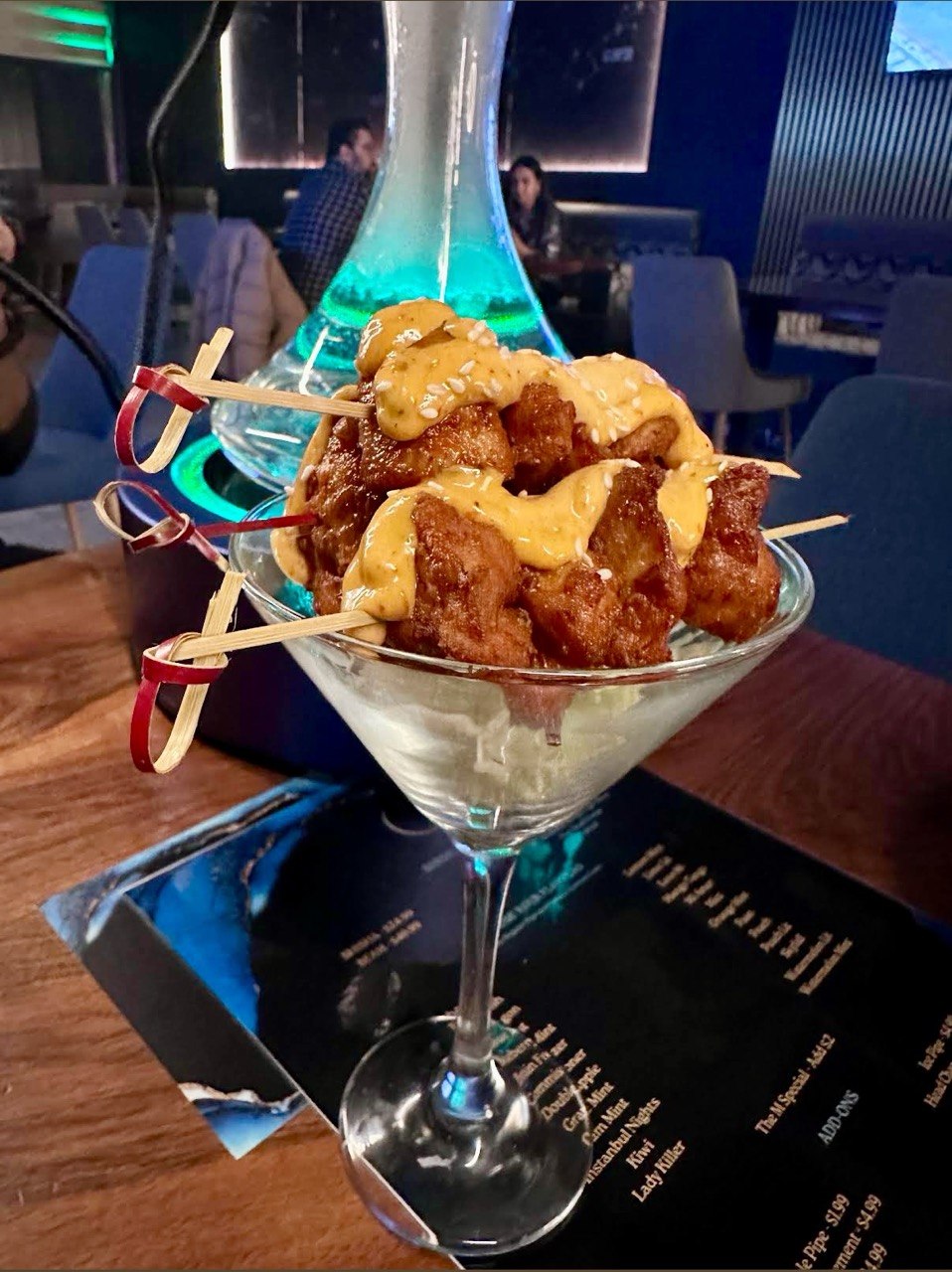Food or drink served at Moonbeam Lounge